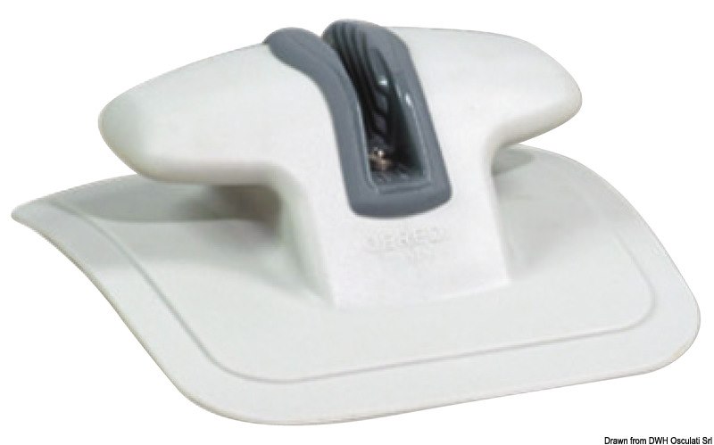 Bitta prua Fast Rubber con strozzascotte RAL 7035 