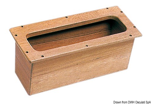 Box incasso teak 450x190x190 mm 
