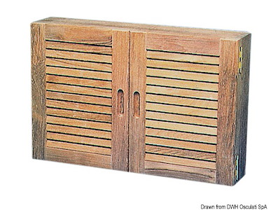 Armadietto teak 56 x 38 x 11 cm 