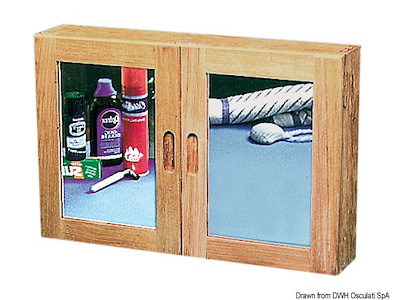 Armadietto teak  56x38x11 mm 