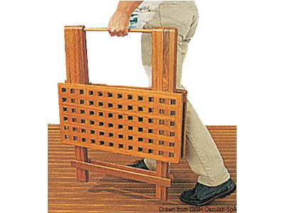 Tavolo pieghevole 60x60 cm con prolunga inclusa 