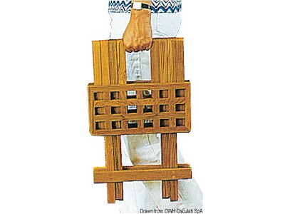 Sgabello teak  30x30x45 cm 
