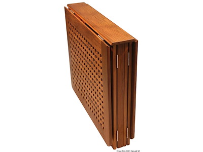 Tavolo teak pieghevole 78x145x70 cm 