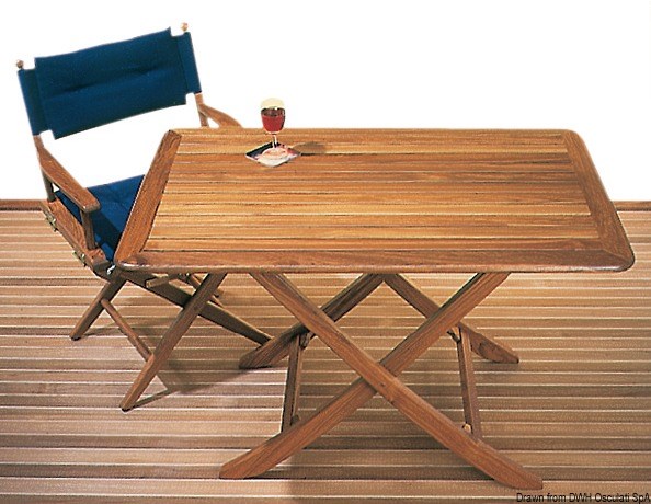 Tavolo ARC in teak regolabile in altezza