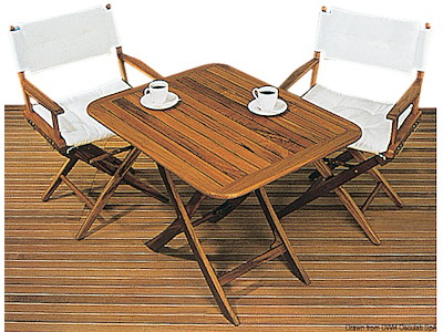 Tavolo pieghevole regolabile ARC in teak