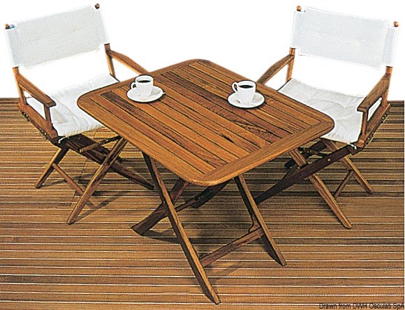 Tavolo pieghevole regolabile ARC in teak