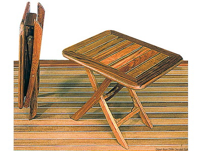 Tavolo teak 50x40 cm 