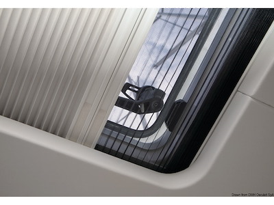 Tenda oscurante e zanzariera a plissé DOMETIC SkyScreen Pleated – installate in superficie