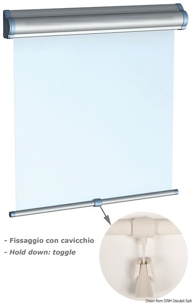 Tenda avvolgibile a rullo DOMETIC Skyshade Hatchshade 750 per boccaporti e finestre