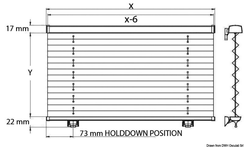 Tenda a plissè DOMETIC Skysol Motion per passauomo ed oblò