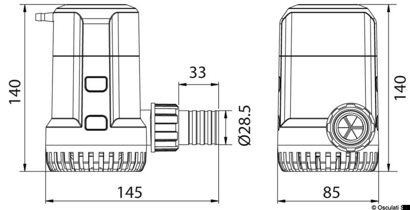 Pompa di sentina SuperFlow automatica ad immersione