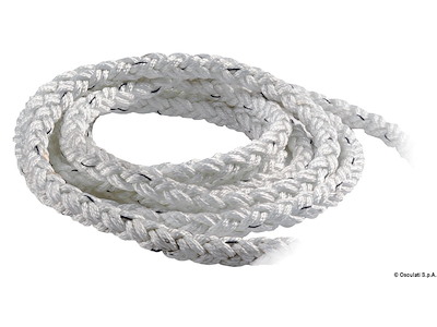 Treccia poliestere Square Line ad alta tenacità a 8 fusi passo lungo