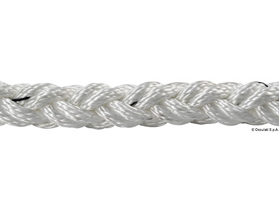 Treccia poliestere Square Line ad alta tenacità a 8 fusi passo lungo