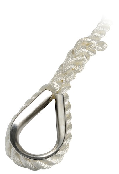 Cima ormeggio 3 capi impiombata con redancia