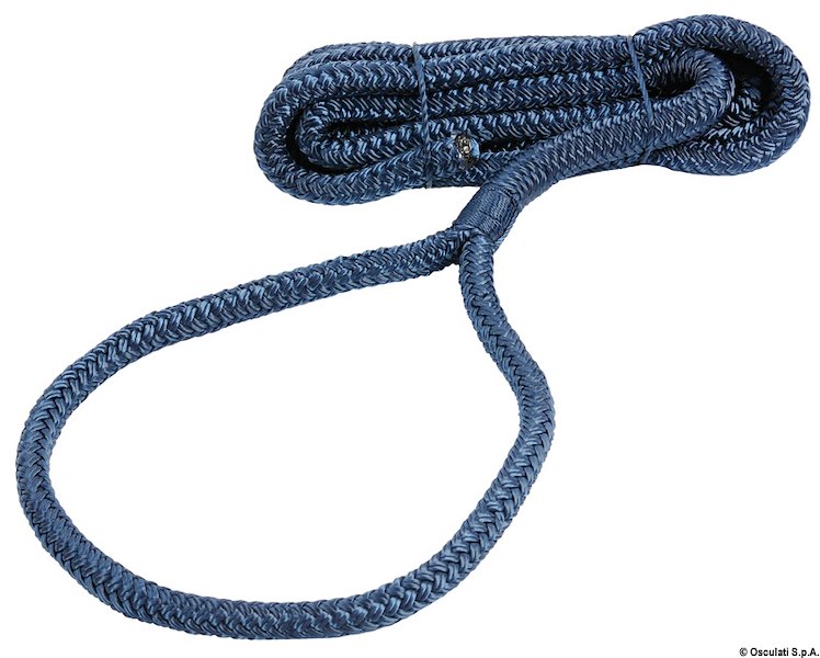 Cima in poliestere alta tenacità per fissaggio parabordi con occhiello