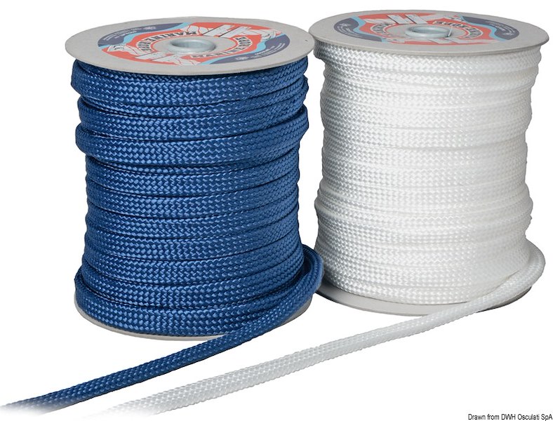 Treccia/piattina in polipropilene a 32 fusi