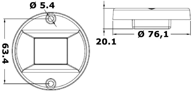 Luci di via EVOLED con sorgente luminosa a LED a basso consumo