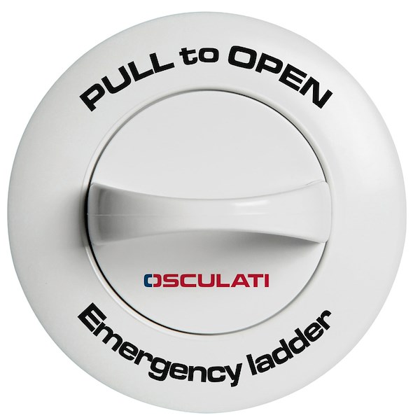 Scaletta di emergenza ad incasso a 3 gradini