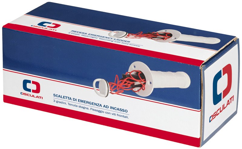 Scaletta di emergenza ad incasso a 3 gradini