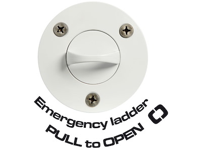 Scaletta di emergenza ad incasso a 3 gradini