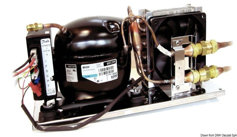 Gruppo refrigerante Isotherm con evaporatore 