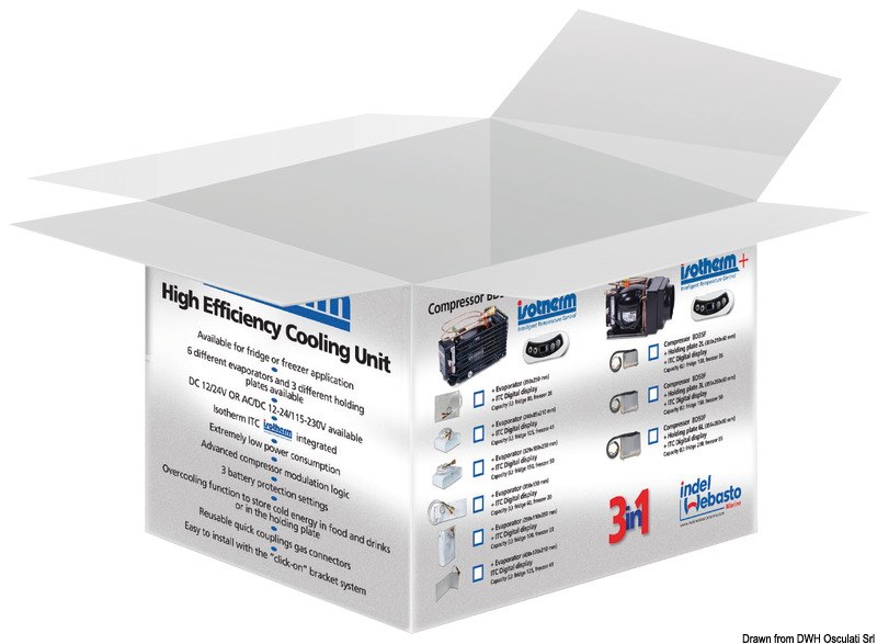 Kit Unità refrigerante ISOTHERM ITC + evaporatore ventilato