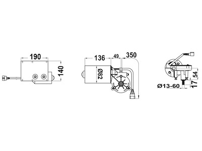Tergicristallo professionale 24 V 100 W 