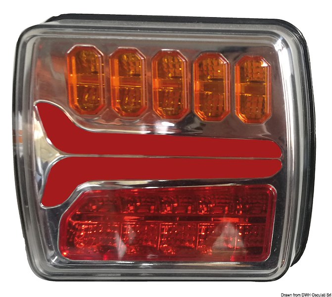 Fanale posteriore a LED dinamico