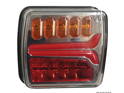 Fanale posteriore a LED dinamico