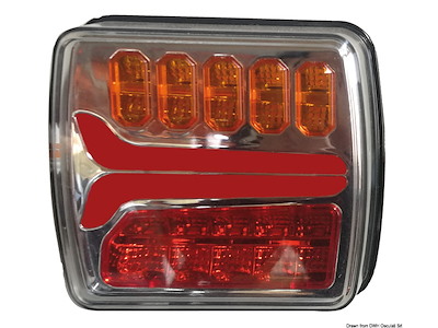 Fanale posteriore a LED dinamico