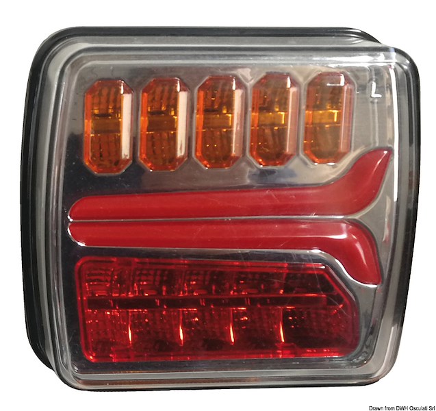 Fanale posteriore a LED dinamico