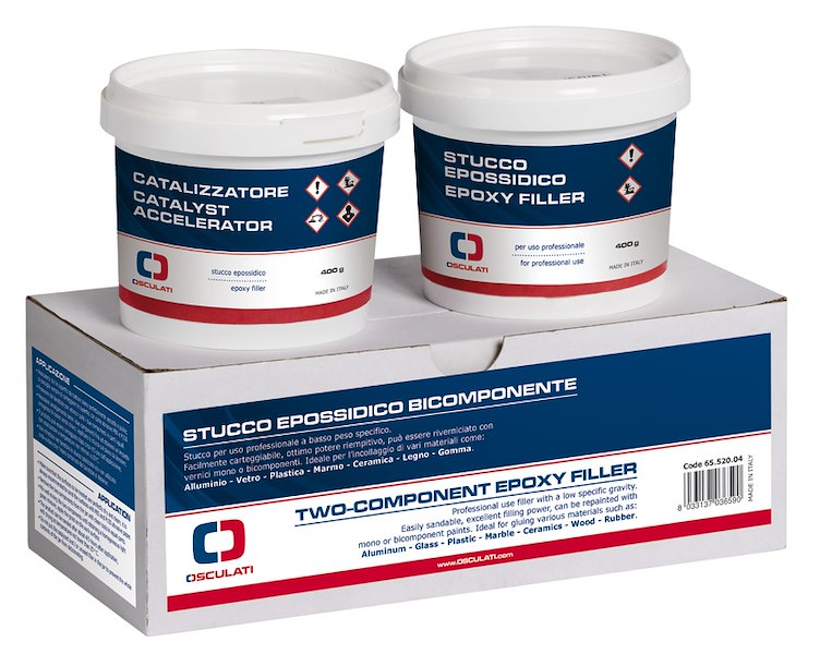 Stucco epossidico bicomponente 600 g 