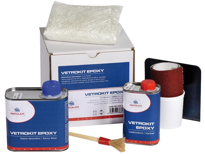 Kit Riparazione vetroresina Epoxy 500 g M5107 + M5108