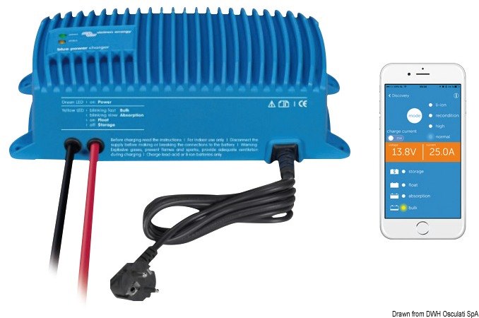 Caricabatteria VICTRON Bluesmart IP67 con connessione Bluetooth