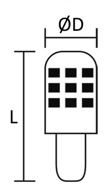 Lampadina LED SMD zoccolo BA15D