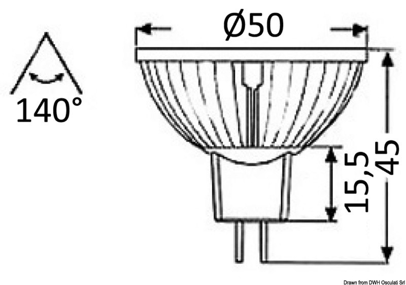 Bulbo ricambio LED HD 4 W 12/24 V 
