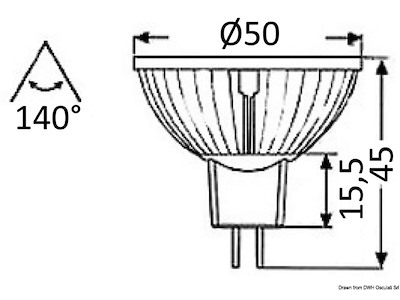 Bulbo ricambio LED HD 4 W 12/24 V 