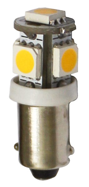 Lampadina LED per fanali, luci cortesia e luci di via zoccolo BA9S