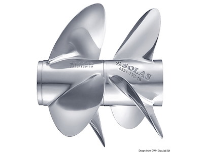 Eliche acciaio inox a 3 pale per DP 280/290 tipo C