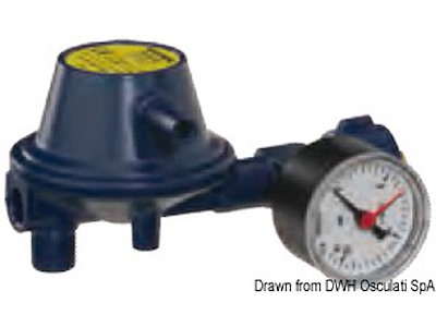 Regolatore pressione 30 mb con manometro 