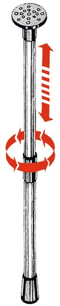 Supporto telescopico per teloni