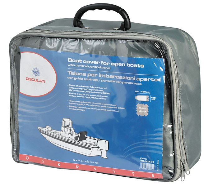 Telone per imbarcazioni aperte con guida centrale/pontate con parabrezza