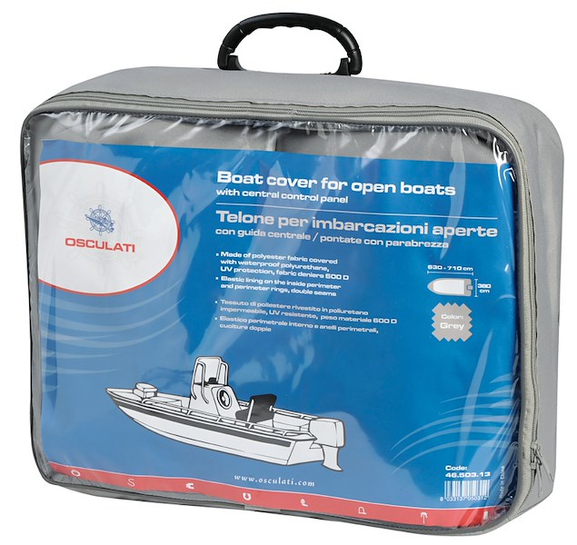 Telone per imbarcazioni aperte con guida centrale/pontate con parabrezza