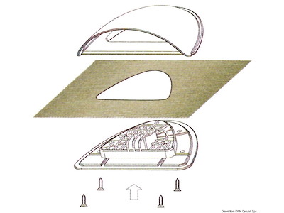 Aeratore per teloni copriscafo 