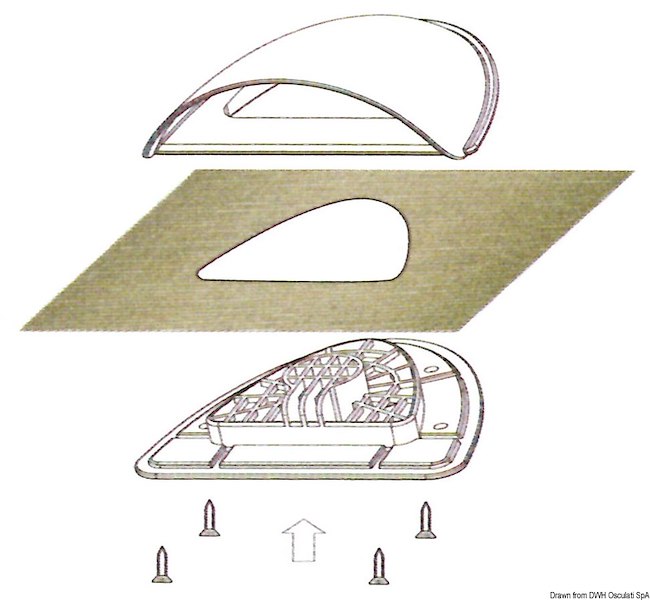Aeratore per teloni copriscafo 