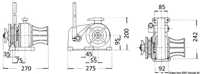 Verricello Italwinch Giglio manuale -barbotin 6 mm 