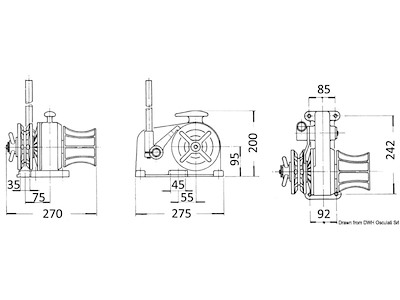 Verricello Italwinch Giglio manuale -barbotin 6 mm 
