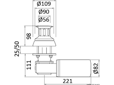 Verricello da tonneggio ITALWINCH Paros Lux