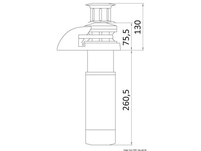 Verricello ITALWINCH Smart V 500W 12V - 6mm ISO basso