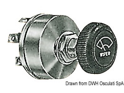Interruttore tergicristallo 12 V 2 velocità 